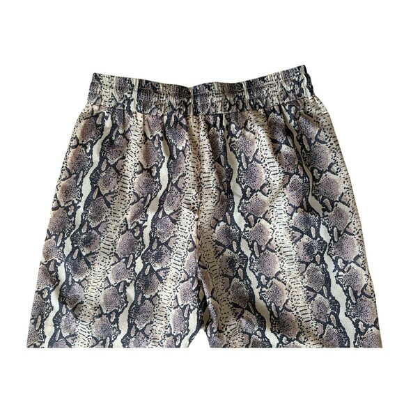 Revolve LPA Snake Print Nylon High Waist Joggers Women's Size Small Zip Pockets - Picture 13 of 14